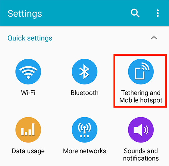 vpn tethering android